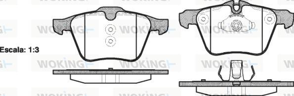 Woking P13173.00 - Kit pastiglie freno, Freno a disco autozon.pro