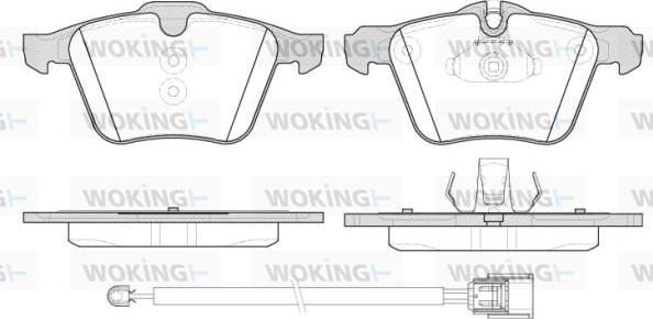 Woking P13173.02 - Kit pastiglie freno, Freno a disco autozon.pro