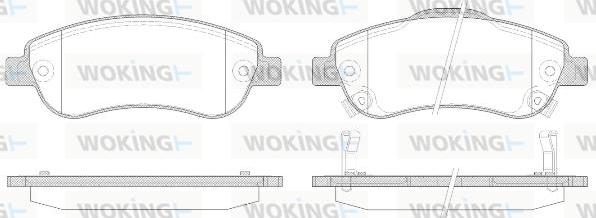 Woking P13893.02 - Kit pastiglie freno, Freno a disco autozon.pro