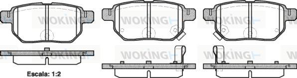 Woking P13863.02 - Kit pastiglie freno, Freno a disco autozon.pro