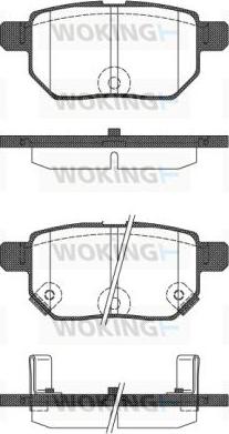 Woking P13863.22 - Kit pastiglie freno, Freno a disco autozon.pro