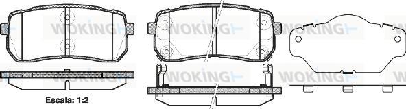 Woking P13883.02 - Kit pastiglie freno, Freno a disco autozon.pro