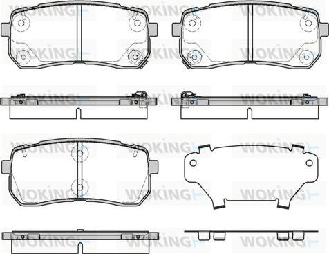 Woking P13883.12 - Kit pastiglie freno, Freno a disco autozon.pro