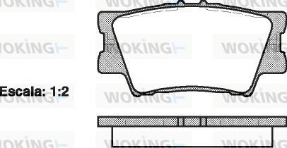 Woking P13313.00 - Kit pastiglie freno, Freno a disco autozon.pro