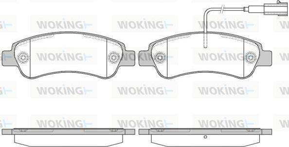 Woking P13383.02 - Kit pastiglie freno, Freno a disco autozon.pro