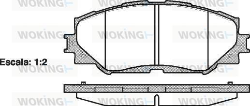 Woking P13323.00 - Kit pastiglie freno, Freno a disco autozon.pro