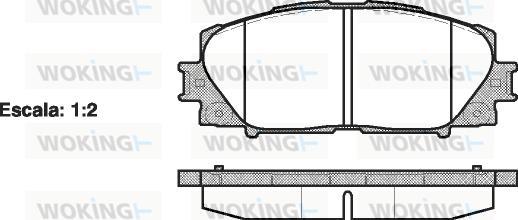 Woking P13243.00 - Kit pastiglie freno, Freno a disco autozon.pro