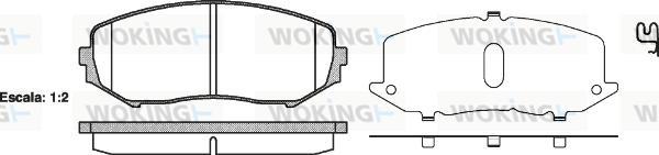 Woking P13253.02 - Kit pastiglie freno, Freno a disco autozon.pro