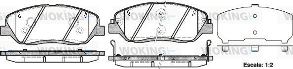 Woking P13263.02 - Kit pastiglie freno, Freno a disco autozon.pro