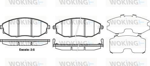 Woking P13233.02 - Kit pastiglie freno, Freno a disco autozon.pro