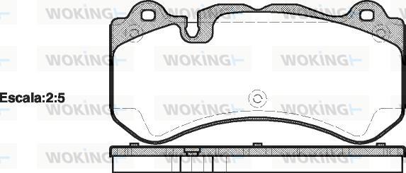 Woking P13793.00 - Kit pastiglie freno, Freno a disco autozon.pro