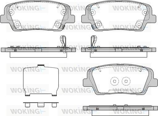 Woking P13743.09 - Kit pastiglie freno, Freno a disco autozon.pro