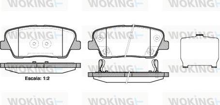 Woking P13743.02 - Kit pastiglie freno, Freno a disco autozon.pro