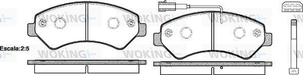 Woking P13753.01 - Kit pastiglie freno, Freno a disco autozon.pro