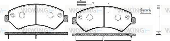 Woking P13753.12 - Kit pastiglie freno, Freno a disco autozon.pro