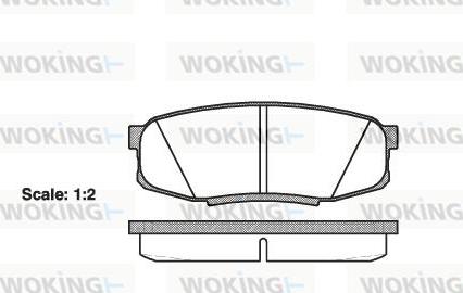 Woking P13723.00 - Kit pastiglie freno, Freno a disco autozon.pro