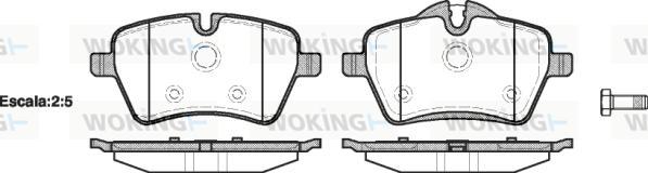 Woking P13773.00 - Kit pastiglie freno, Freno a disco autozon.pro