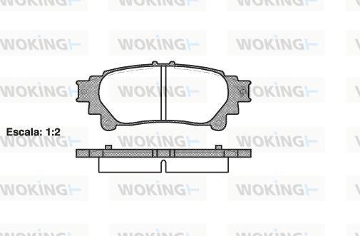 Woking P12953.00 - Kit pastiglie freno, Freno a disco autozon.pro