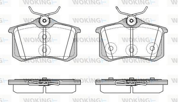 Woking P12913.57 - Kit pastiglie freno, Freno a disco autozon.pro