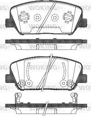 Woking P12983.02 - Kit pastiglie freno, Freno a disco autozon.pro