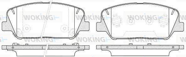 Woking P12983.12 - Kit pastiglie freno, Freno a disco autozon.pro