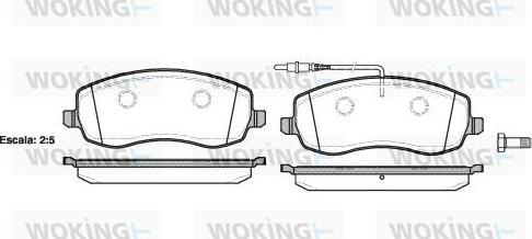 Woking P12933.02 - Kit pastiglie freno, Freno a disco autozon.pro