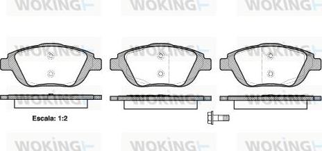 Woking P12923.00 - Kit pastiglie freno, Freno a disco autozon.pro