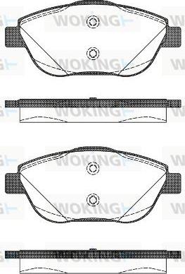 Woking P12923.10 - Kit pastiglie freno, Freno a disco autozon.pro