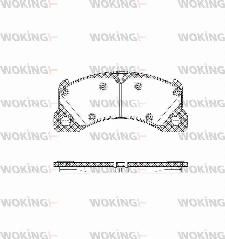 Woking P12453.45 - Kit pastiglie freno, Freno a disco autozon.pro