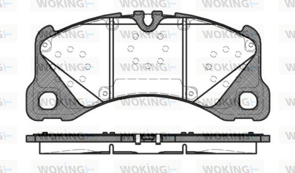 Woking P12453.40 - Kit pastiglie freno, Freno a disco autozon.pro