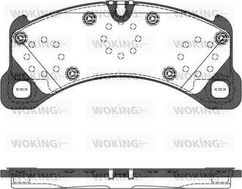 Woking P12453.50 - Kit pastiglie freno, Freno a disco autozon.pro