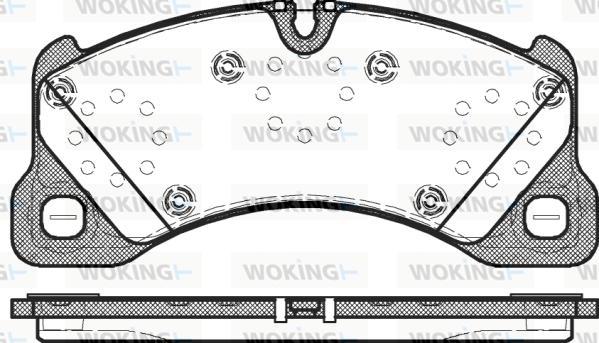 Woking P12453.00 - Kit pastiglie freno, Freno a disco autozon.pro