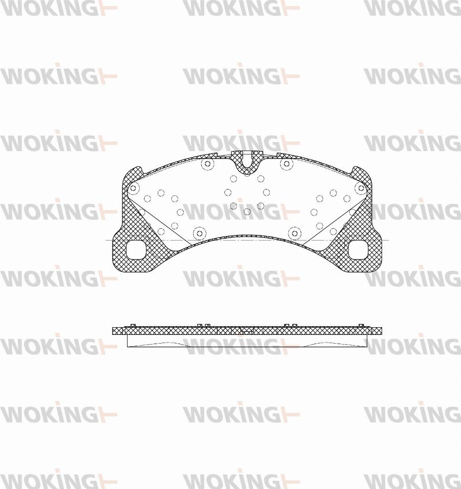 Woking P12453.35 - Kit pastiglie freno, Freno a disco autozon.pro