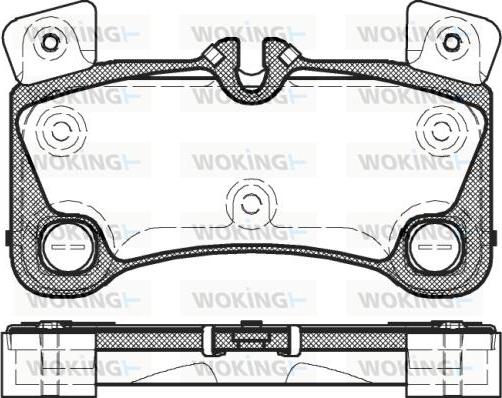 Woking P12463.00 - Kit pastiglie freno, Freno a disco autozon.pro