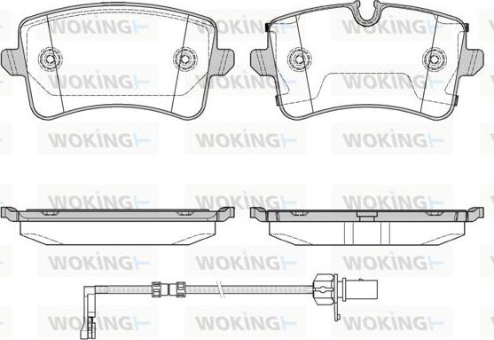 Woking P12433.20 - Kit pastiglie freno, Freno a disco autozon.pro