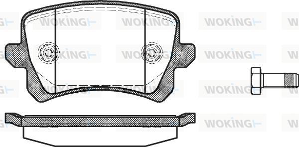 Woking P12423.00 - Kit pastiglie freno, Freno a disco autozon.pro