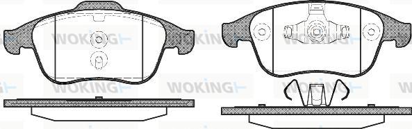 Woking P12503.00 - Kit pastiglie freno, Freno a disco autozon.pro