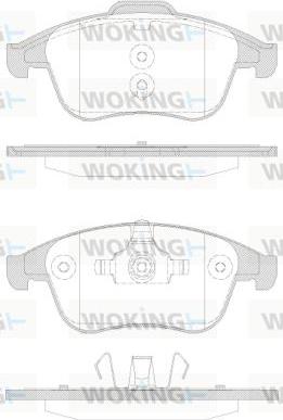 Woking P12503.30 - Kit pastiglie freno, Freno a disco autozon.pro