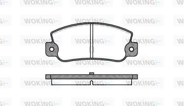 Woking P1253.30 - Kit pastiglie freno, Freno a disco autozon.pro