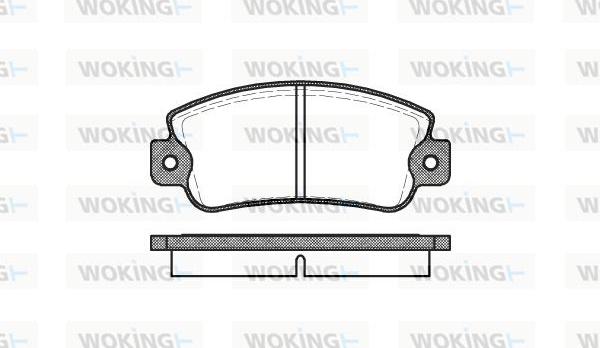 Woking P1253.20 - Kit pastiglie freno, Freno a disco autozon.pro