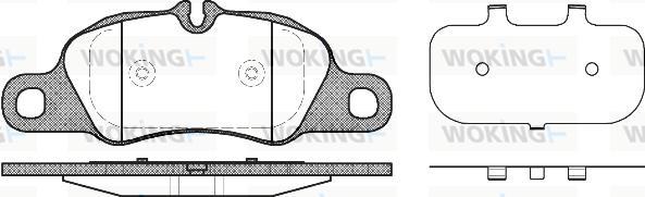 Woking P12663.00 - Kit pastiglie freno, Freno a disco autozon.pro