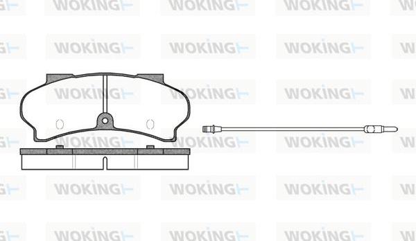 Woking P1263.12 - Kit pastiglie freno, Freno a disco autozon.pro