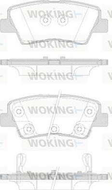 Woking P12623.42 - Kit pastiglie freno, Freno a disco autozon.pro