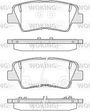 Woking P12623.52 - Kit pastiglie freno, Freno a disco autozon.pro