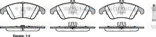 Woking P12043.00 - Kit pastiglie freno, Freno a disco autozon.pro