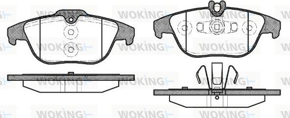 Woking P12053.20 - Kit pastiglie freno, Freno a disco autozon.pro