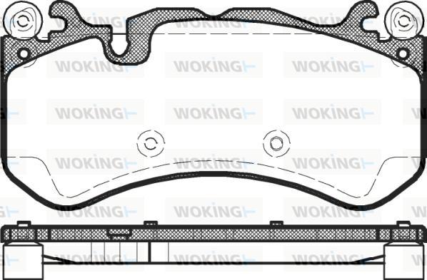 Woking P12003.00 - Kit pastiglie freno, Freno a disco autozon.pro