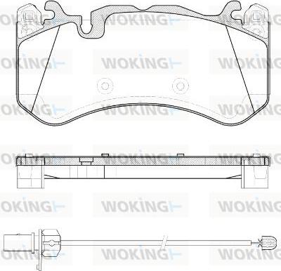 Woking P12003.30 - Kit pastiglie freno, Freno a disco autozon.pro