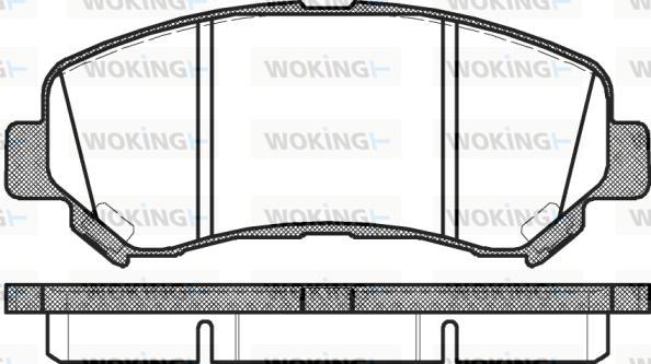 Woking P12183.00 - Kit pastiglie freno, Freno a disco autozon.pro