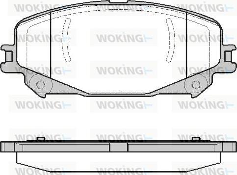 Woking P12183.30 - Kit pastiglie freno, Freno a disco autozon.pro